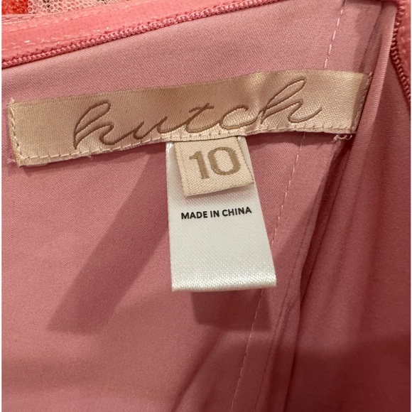 Hutch Anthropologie Monaco Strapless Ruffle Tiered Plissé Gown Size 10 - Picture 8 of 9